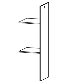 Blue 2 Shelves Interior Division for Sliding Wardrobe