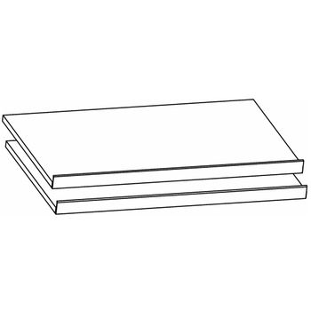 Orange Compartment Shoe Shelves 45cm Width
