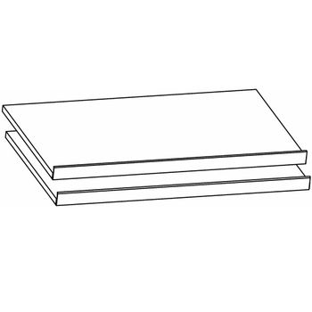 Orange Compartment Shoe Shelves 67.5cm Width Decor