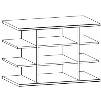 Orange Compartment For Sliding Wardrobe 90cm Width Shelf Commitment