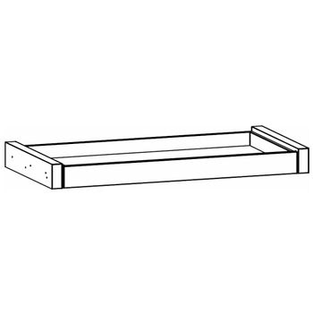 Orange Plus Compartment Pull Out 100cm Width Shelf