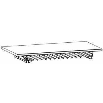 Orange Plus Compartment with Trouser Pull Out 100cm Width Shelf