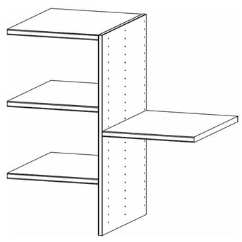 Orange Plus 80cm Width 4 Shelves Interior Division Wardrobe