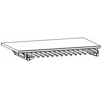 Orange Plus Compartment with Trouser Pull Out 90cm Width Shelf