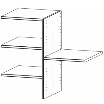 Orange Plus 90cm Width 4 Shelves Interior Division Wardrobe