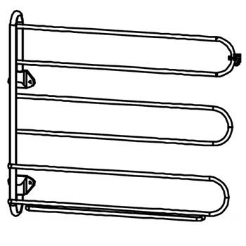 Orange Plus Tie Rack Swivelling