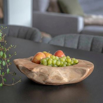 Rio Brown Teak Wood Bowl