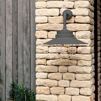 Semington Wall Light Carbon Steel Black