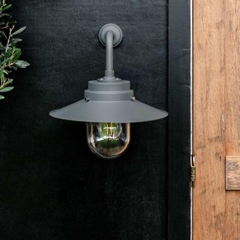 Semington Charcoal Steel Wall Light
