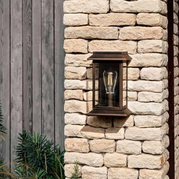 Stourton Antique Bronze Steel Wall Light
