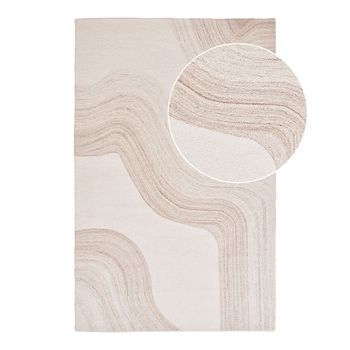 Surat Ivory and Light Brown Rug - 300cm x 200cm