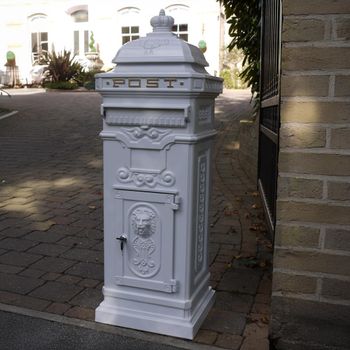 White Aluminium Mail Box