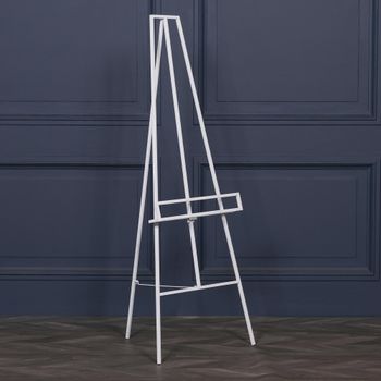 Metal Easel White Decor