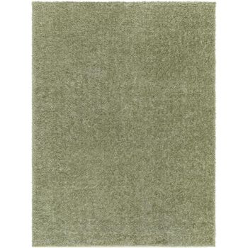 Cloudy Shaggy High Pile Green Rug - 140cm x 200cm