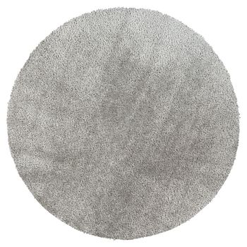 Cloudy Shaggy High Pile Dark Grey Round Rug - Sizes Available