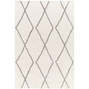 Cloudy Modern Plush Pile Ivory Rug - 160cm x 213cm
