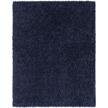 Moda Shaggy High Pile Dark Blue Rug - Sizes Available