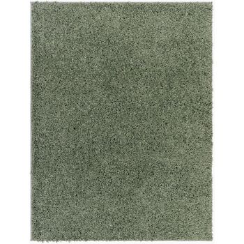 Moda Shaggy High Pile Green Rug - Sizes Available