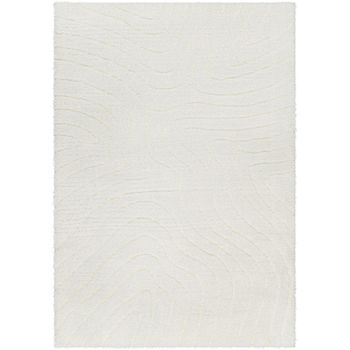Nomadic Shaggy Modern Plush Pile Beige Rug - Sizes Available