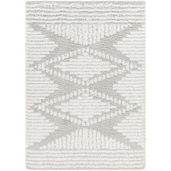 Urban Shaggy Modern Plush Pile Grey Light Grey Rug - Sizes Available