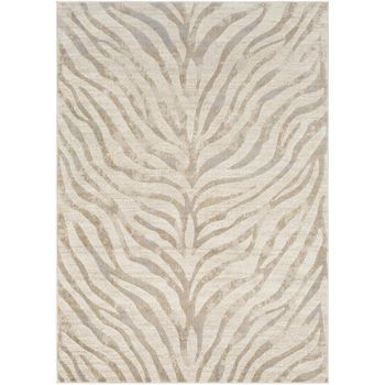 City Boho Zebra Light Grey Rug - Sizes Available