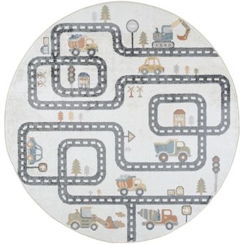 Lillian Beige Round Kids Rug - LLL2347 - 160cm x 160cm