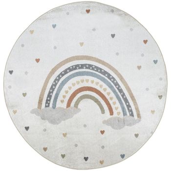 Lillian Beige Round Kids Rug - LLL2348 - 160cm x 160cm