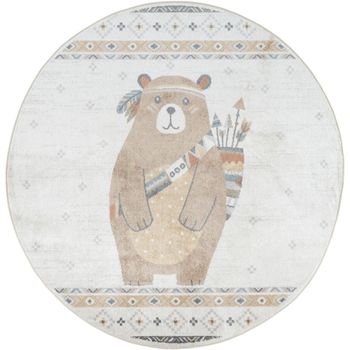 Lillian Beige Round Kids Rug - LLL2350 - 160cm x 160cm