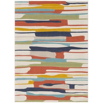 City Modern Multicolour Multicolor Rug - Sizes Available