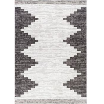 Eagean Black and Off White Rug - Sizes Available