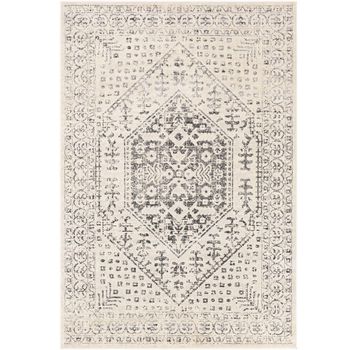 City Vintage Traditional Oriental Boho Beige and Grey Rug - 160cm x 220cm