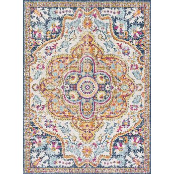Floransa Oriental Vintage Burnt Orange Rug - Sizes Available