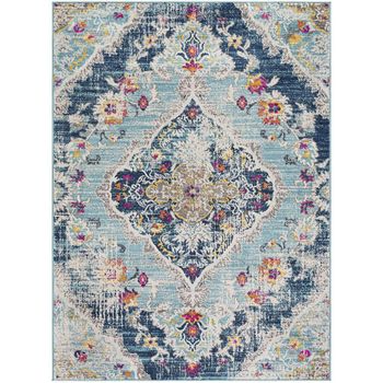 Floransa Oriental Vintage Light Blue Rug - Sizes Available