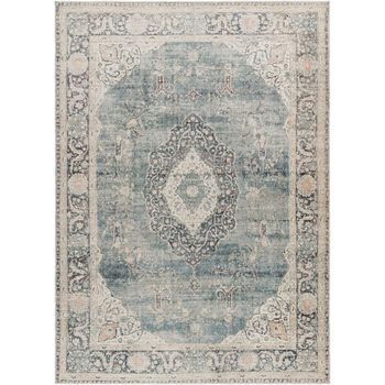 Marlene Oriental Vintage Ice Blue Rug - Sizes Available