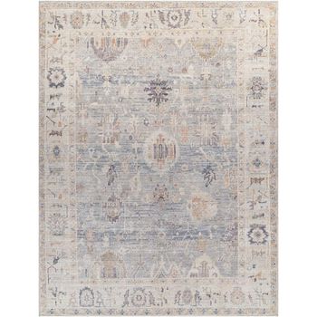 Marlene Oriental Vintage Pale Blue Rug - Sizes Available