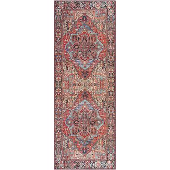 Iris Vintage Oriental Boho Bright Red Runner - 80cm x 230cm