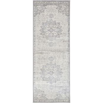 Monaco Vintage Traditional Oriental Boho Grey Runner - 80cm x 220cm