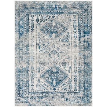 Monte Carlo Oriental Vintage Blue Rug - Sizes Available