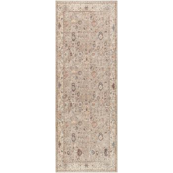 Davina Vintage Traditional Oriental Boho Brown Runner - 80cm x 220cm