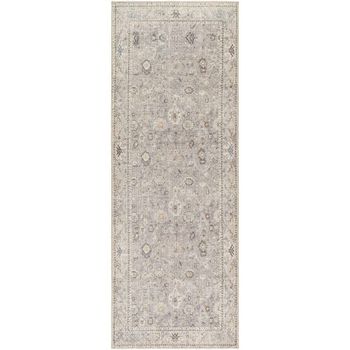 Davina Vintage Traditional Oriental Boho Grey Runner - 80cm x 220cm