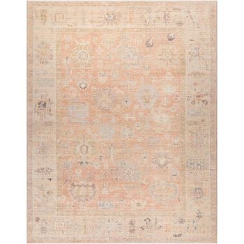 Marlene Vintage Oriental Boho Dusty Pink Rug - Sizes Available