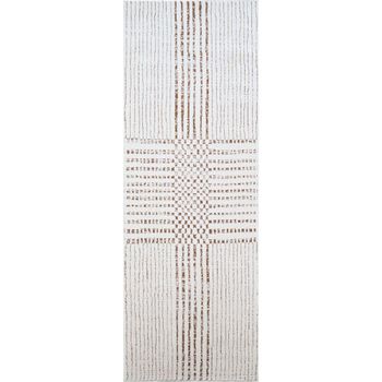 Architect Galey Alix Ivory and Dark Brown Runner - GAAR2303 - 80cm x 220cm