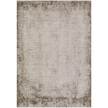 Myrtle Avenue Brown Abstract Modern Marble Rug - Sizes Available