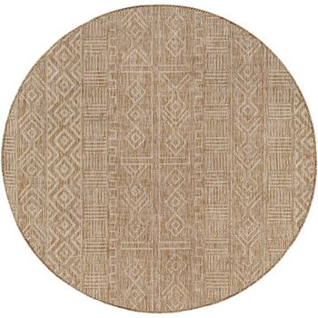 Eagean Brown Round Rug - EAG2412 - 160cm x 160cm
