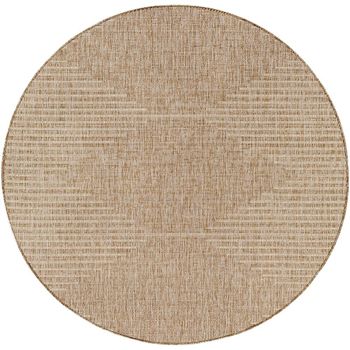 Eagean Brown Round Rug - EAG2416 - 160cm x 160cm
