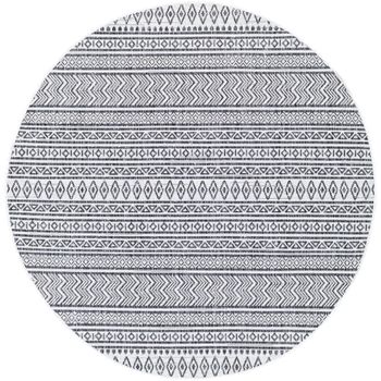 Eagean Grey Round Rug - 160cm x 220cm