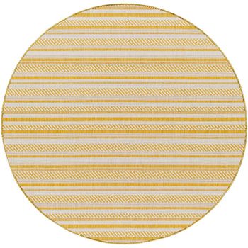 Eagean Yellow Round Rug - EAG2424 - 160cm x 160cm