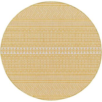 Eagean Yellow Round Rug - EAG2427 - 160cm x 160cm