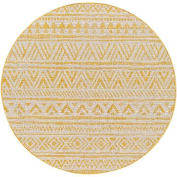 Eagean Yellow Round Rug - EAG2431 - 160cm x 160cm