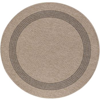 Encore Tan Jute Look Round Rug - ENC2301 - Sizes Available